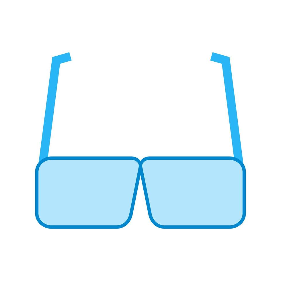 Glasses Flat Multicolor Icon vector