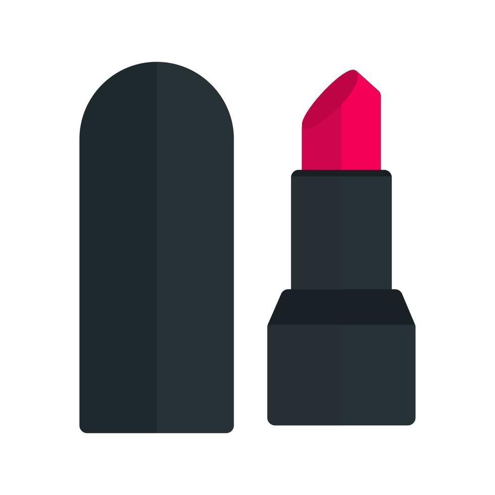 Lipstick Flat Multicolor Icon vector