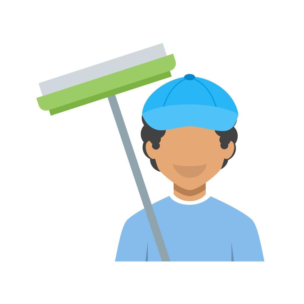 Cleaner Flat Multicolor Icon vector