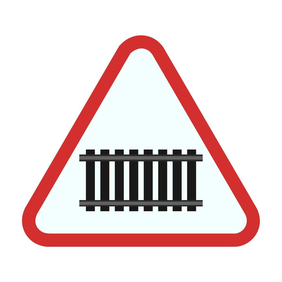 Rail track Flat Multicolor Icon vector