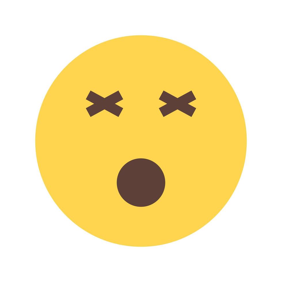 Dizzy Flat Multicolor Icon vector