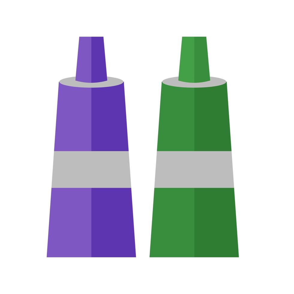Paint tubes Flat Multicolor Icon vector