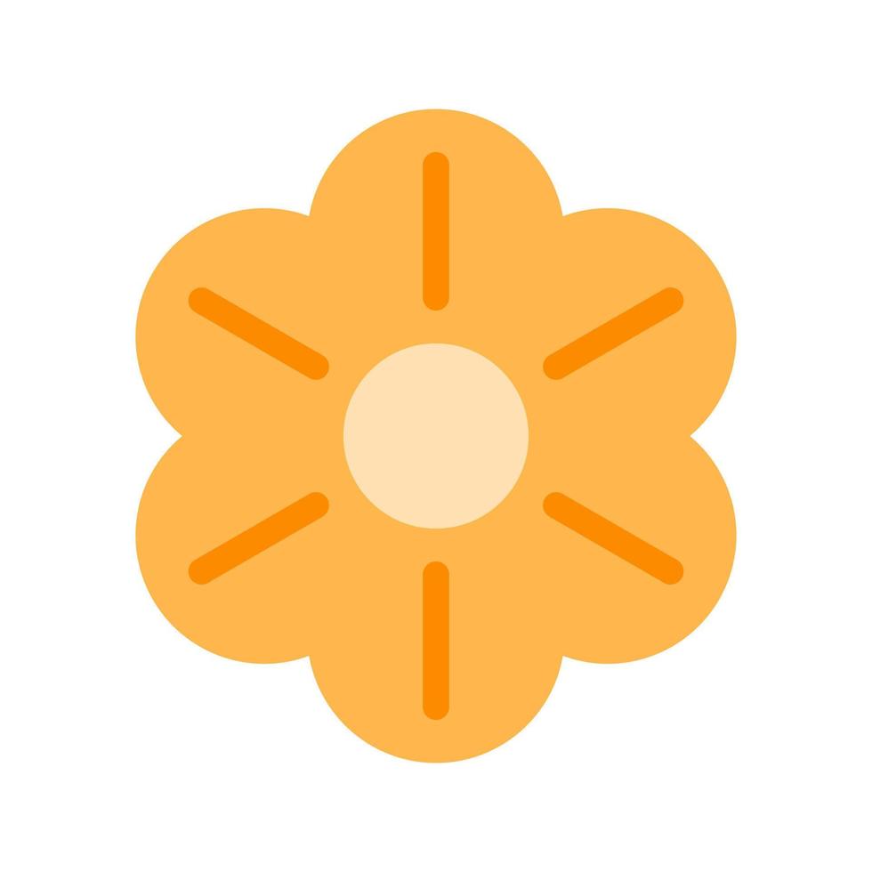 Flower Flat Multicolor Icon vector