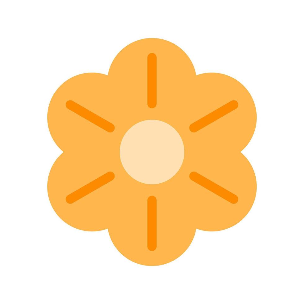 flor, plano, multicolor, icono vector