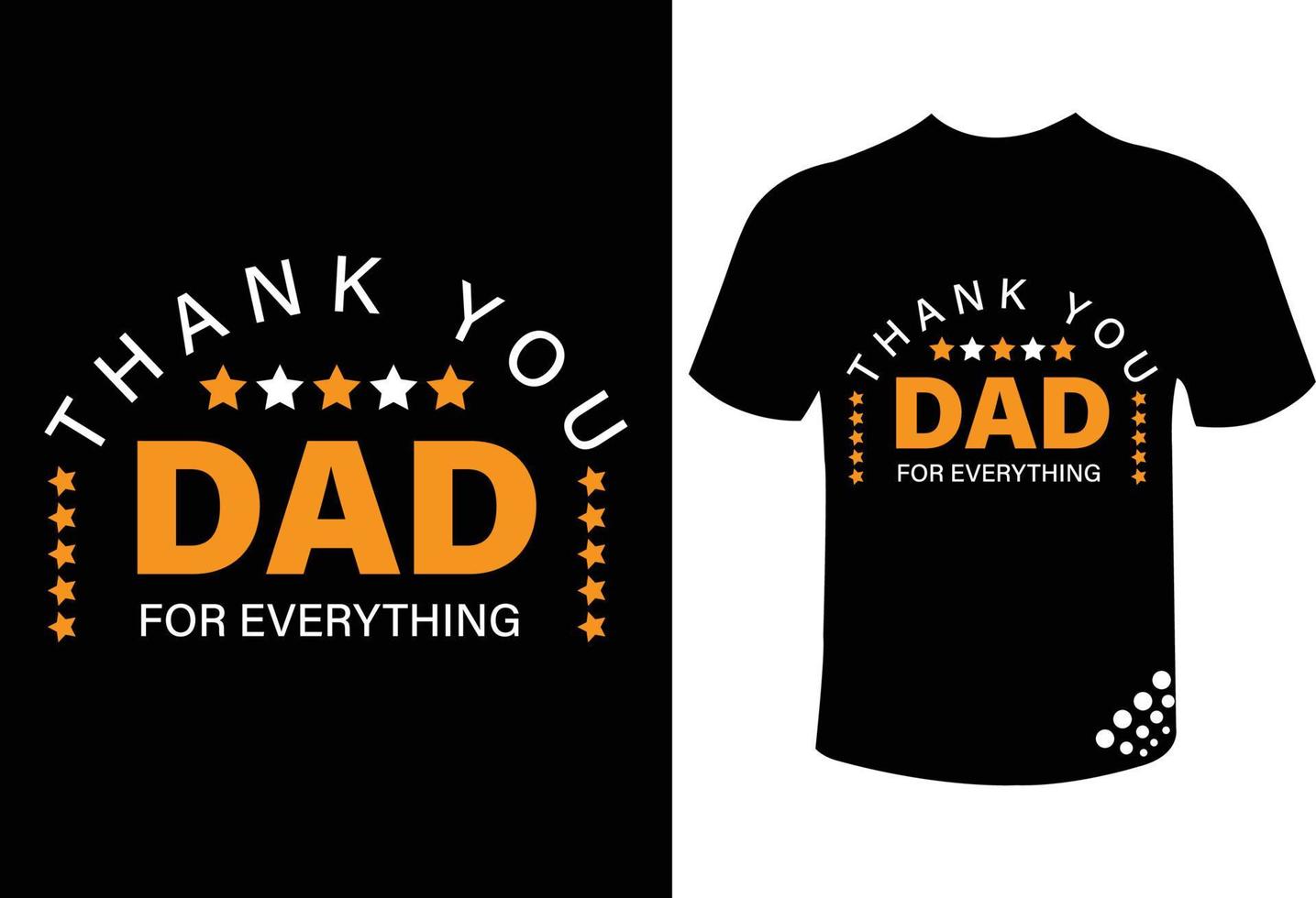 cita del diseño de la camiseta del día del padre - gracias papá por todo vector