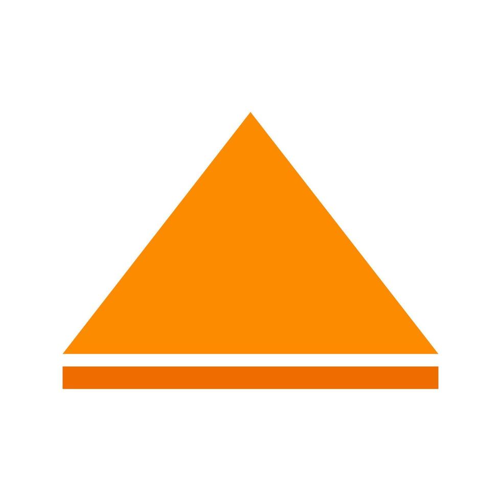 Arrow Up Flat Multicolor Icon vector