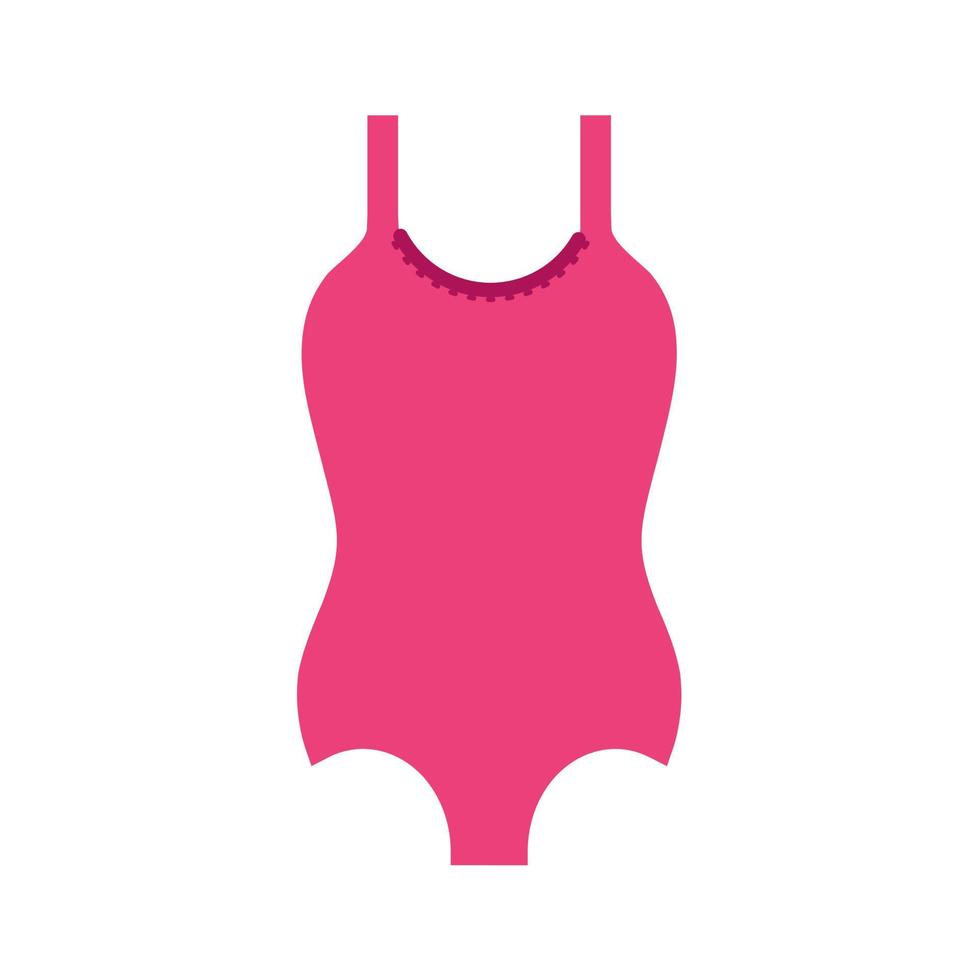 Swimming Vest Flat Multicolor Icon vector
