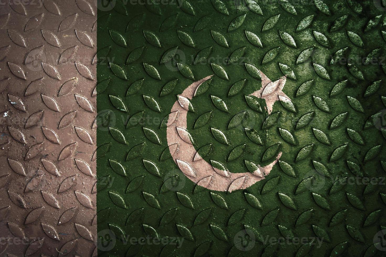 pakistán bandera metal textura estadística foto