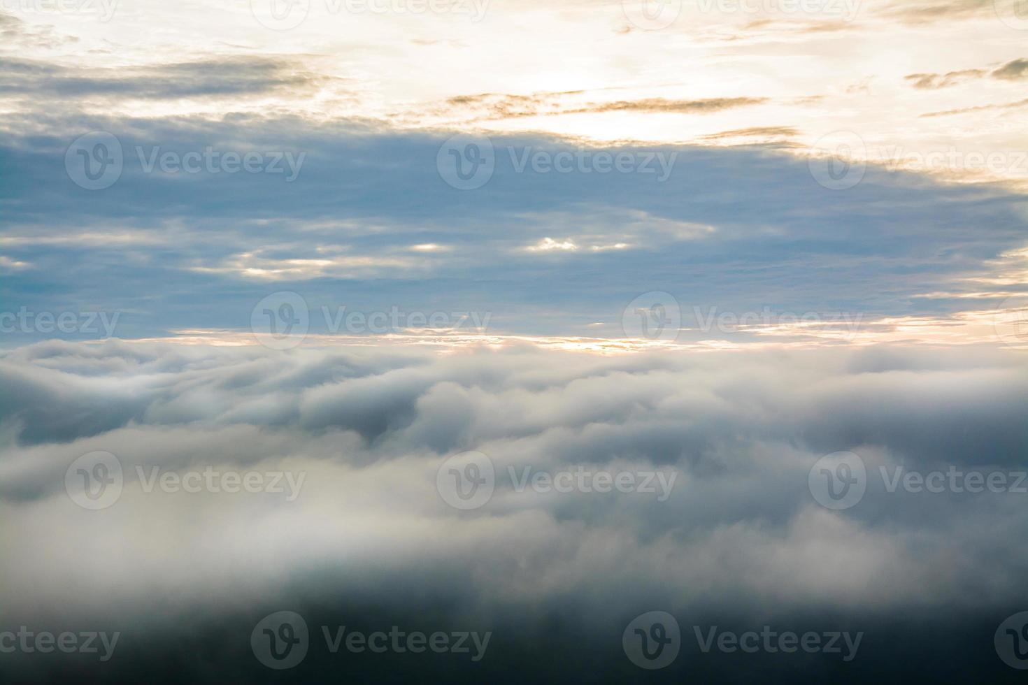 Landscape image  view of   fog  In the morning,Thailand . Copy space for text or image. photo