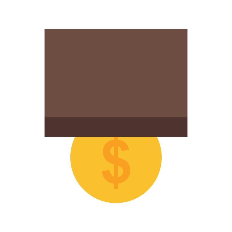 Insert Coin Flat Multicolor Icon vector