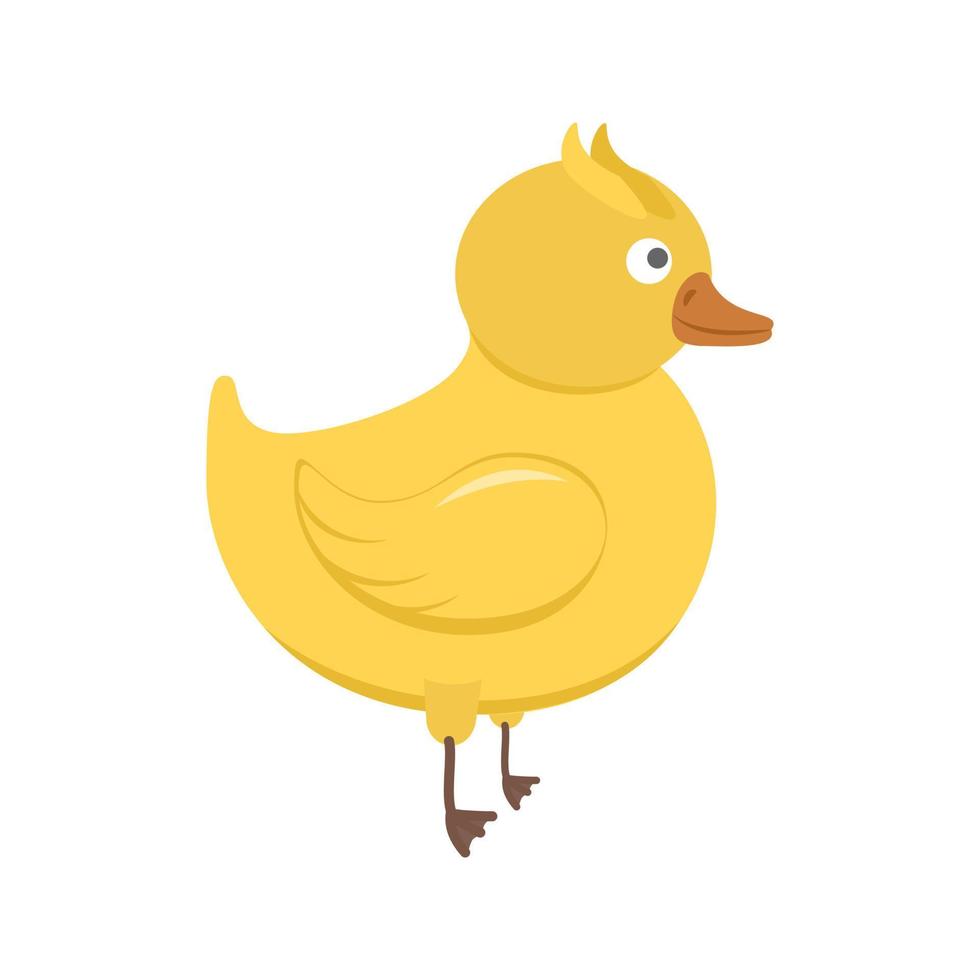 Duck Flat Multicolor Icon vector