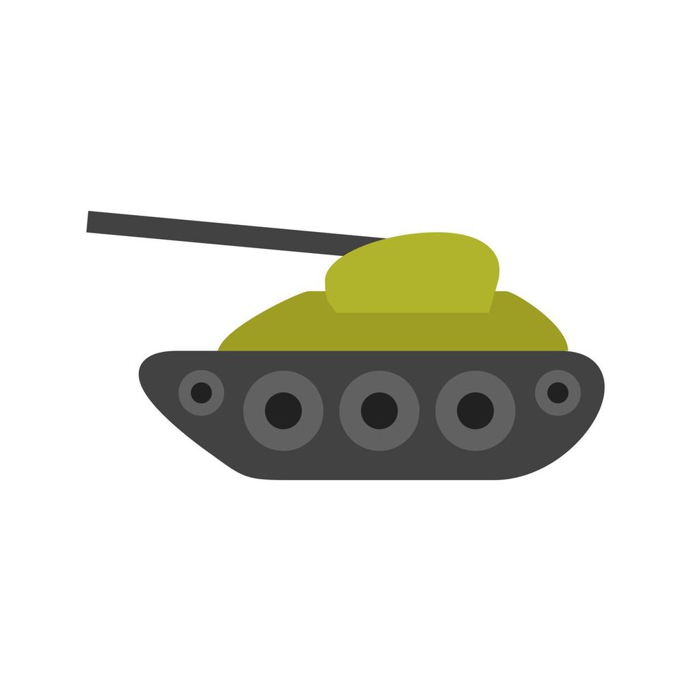 Tank I Flat Multicolor Icon vector