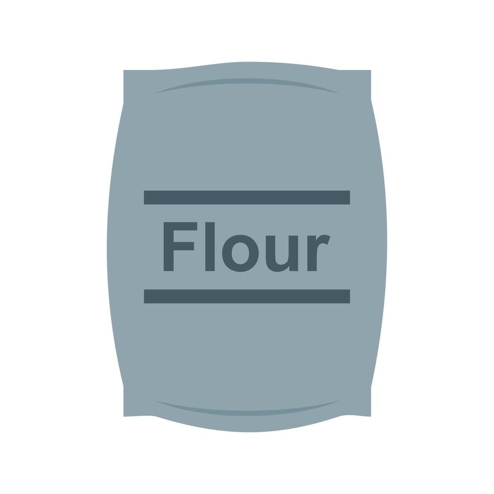 Flour bag Flat Multicolor Icon vector