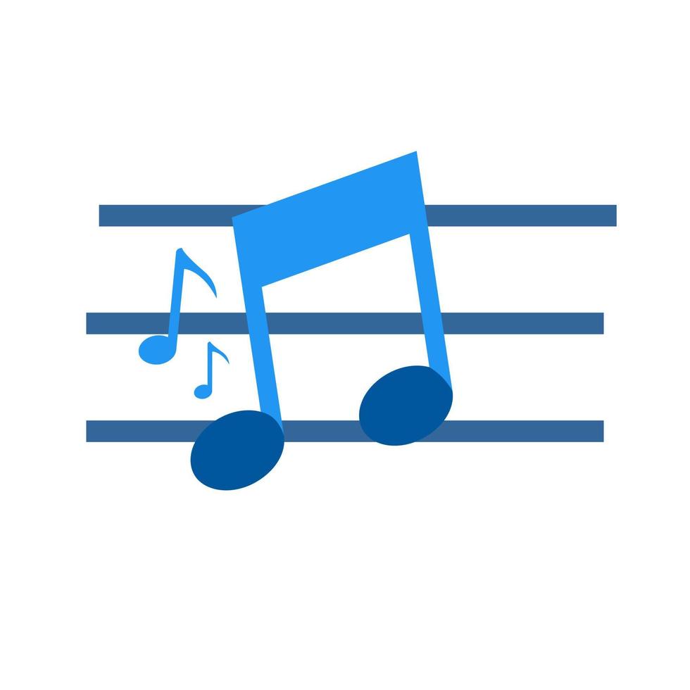 Music Flat Multicolor Icon vector