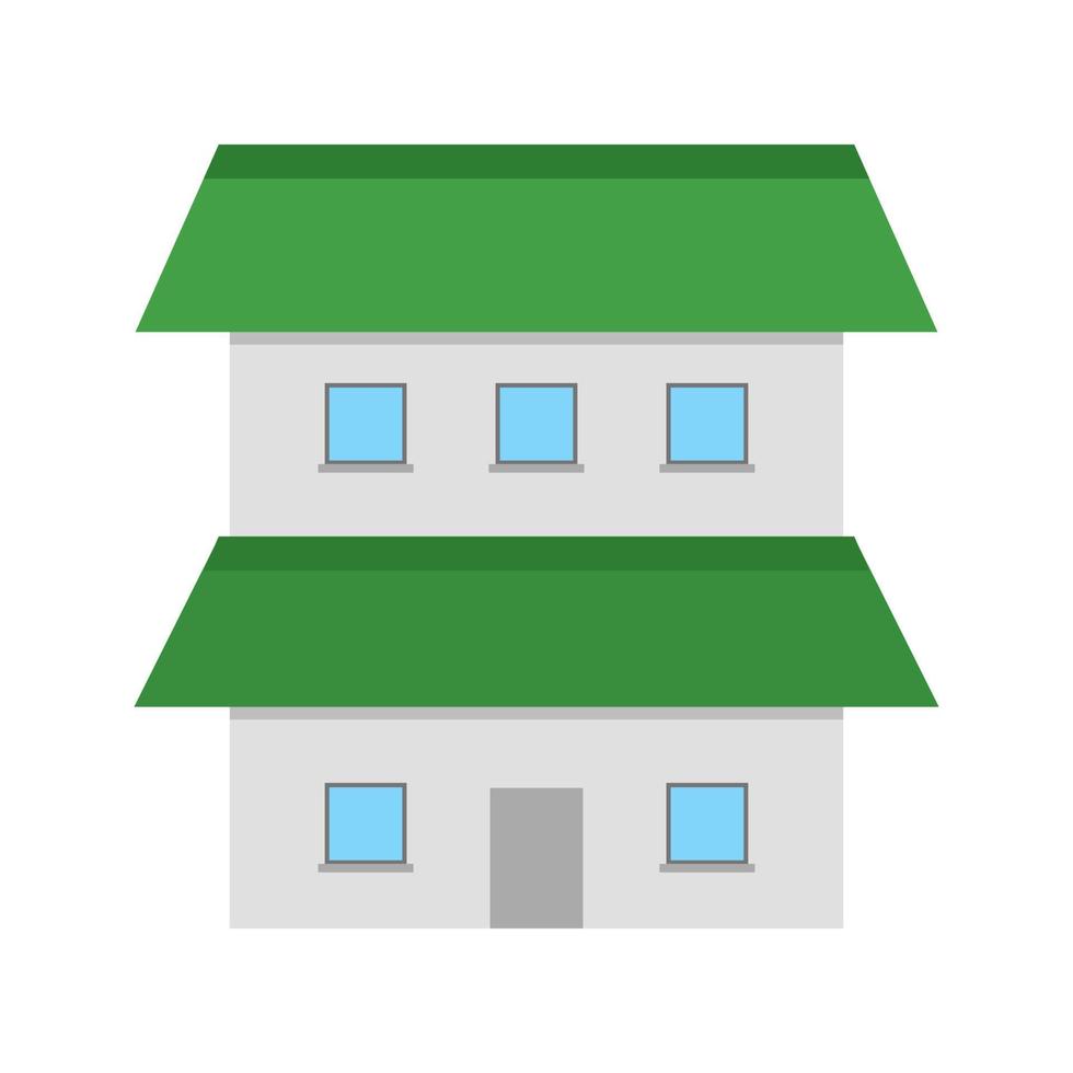 House III Flat Multicolor Icon vector