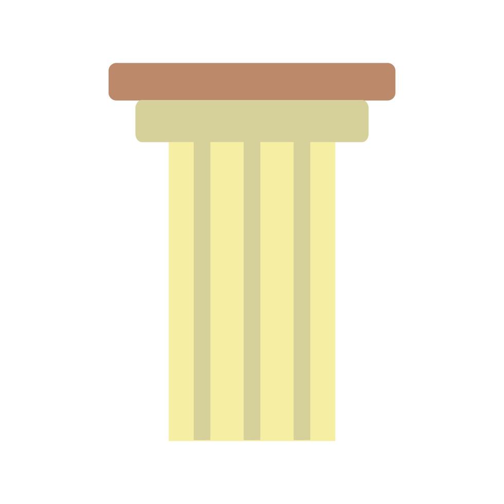 Column Flat Multicolor Icon vector