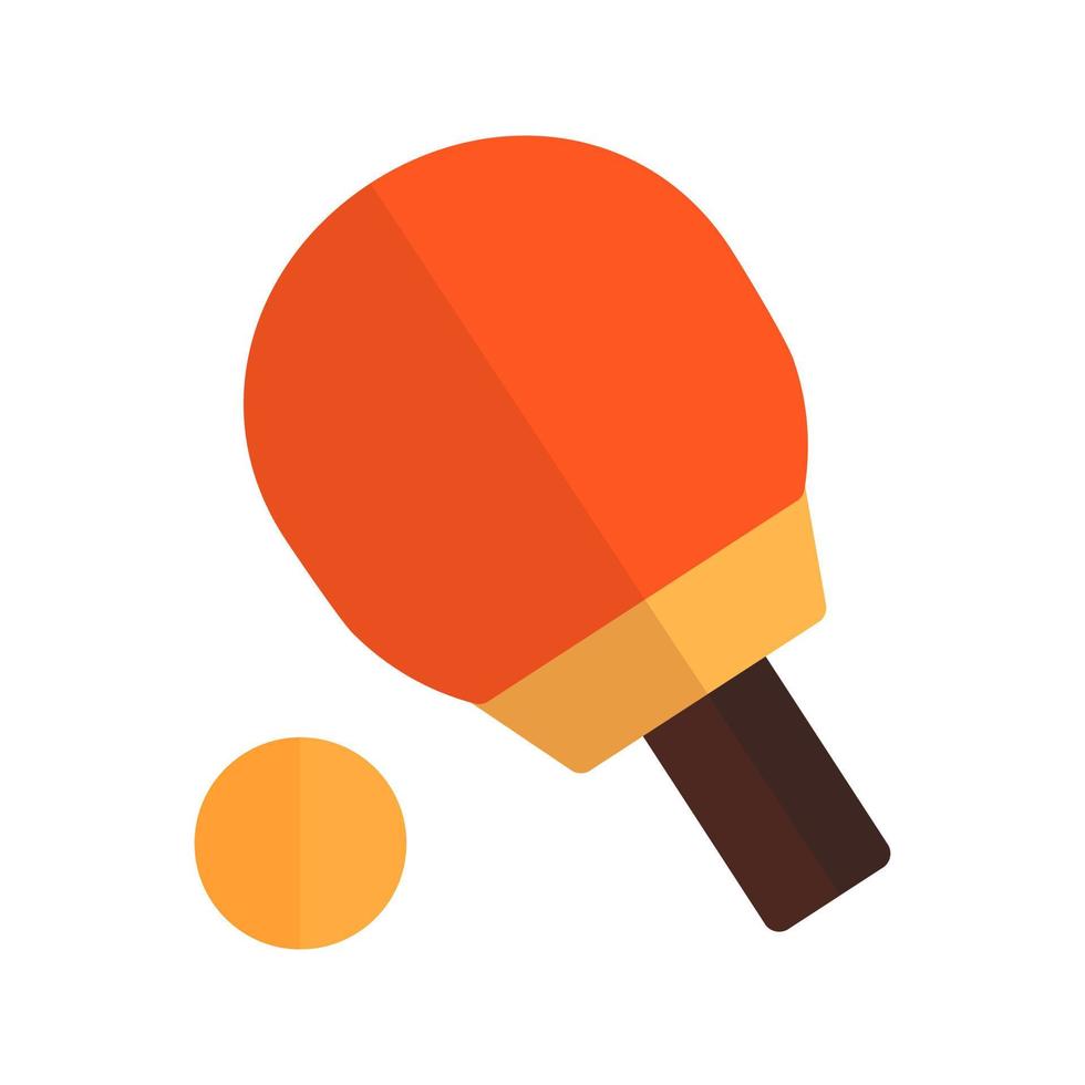 Table Tennis Flat Multicolor Icon vector