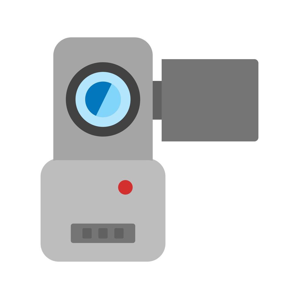 Video Camera Flat Multicolor Icon vector