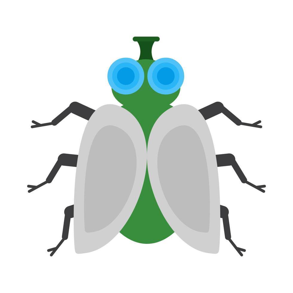 Fly Flat Multicolor Icon vector