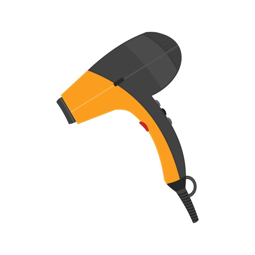 Blow Dryer Flat Multicolor Icon vector