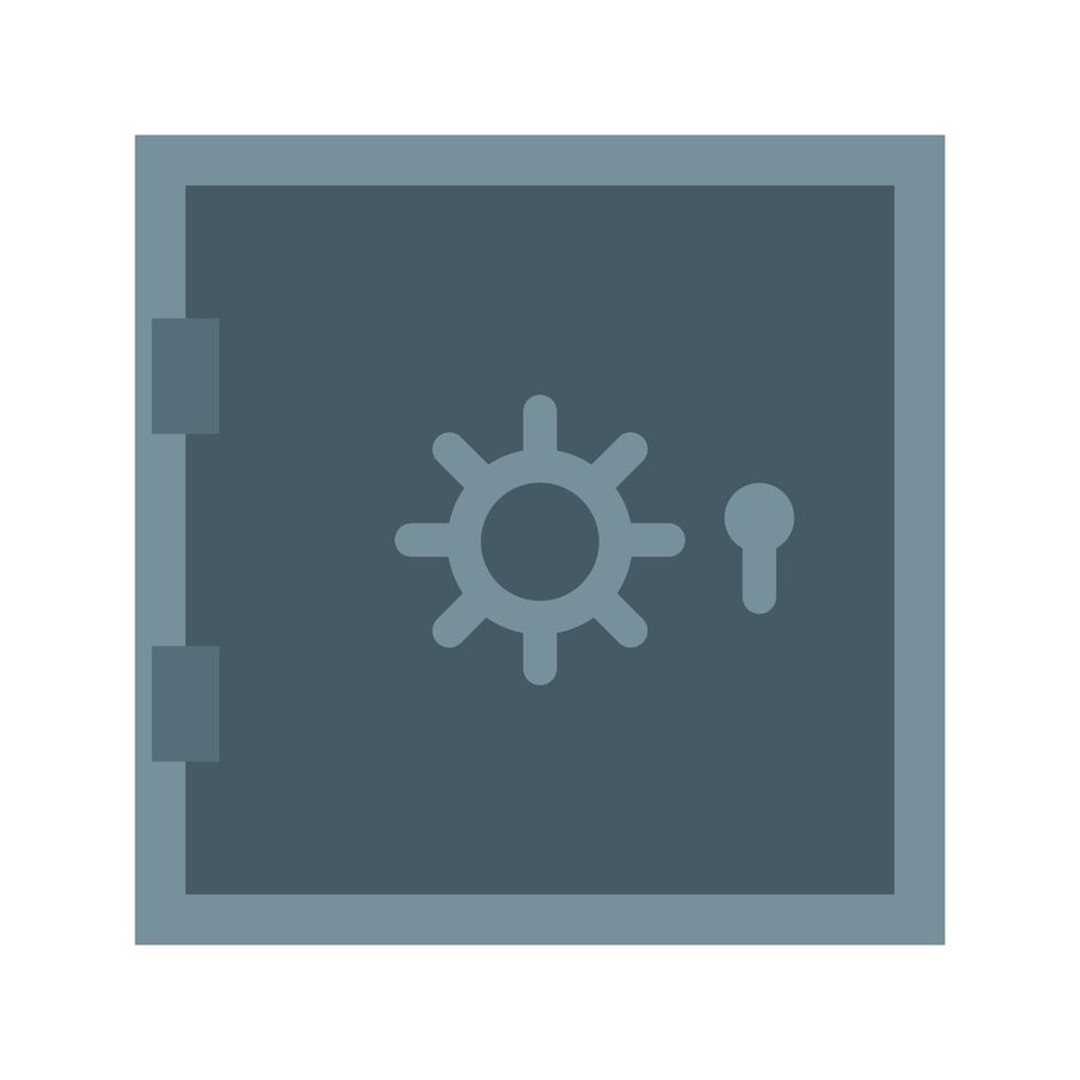 Locker Flat Multicolor Icon vector