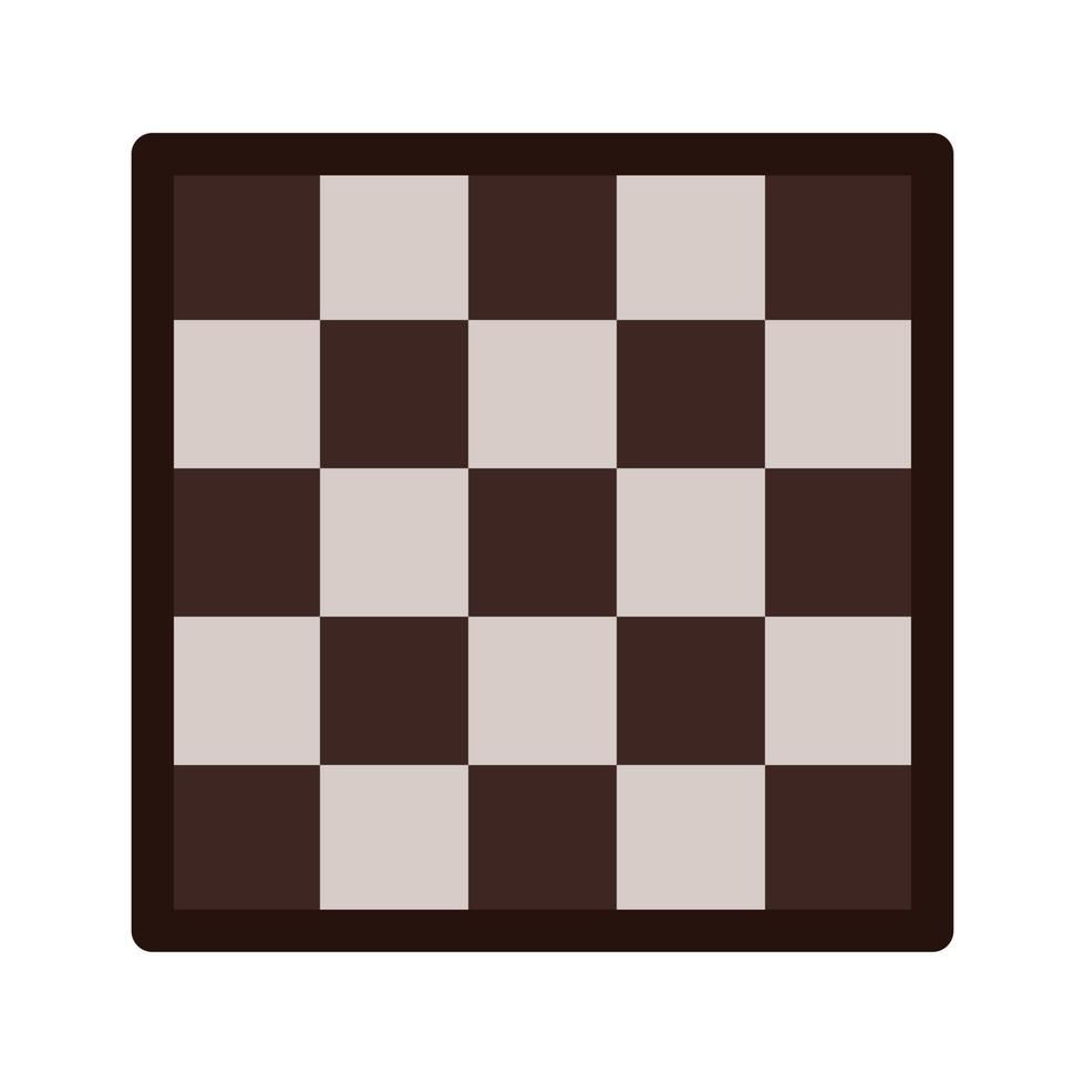 tablero de ajedrez plano icono multicolor vector
