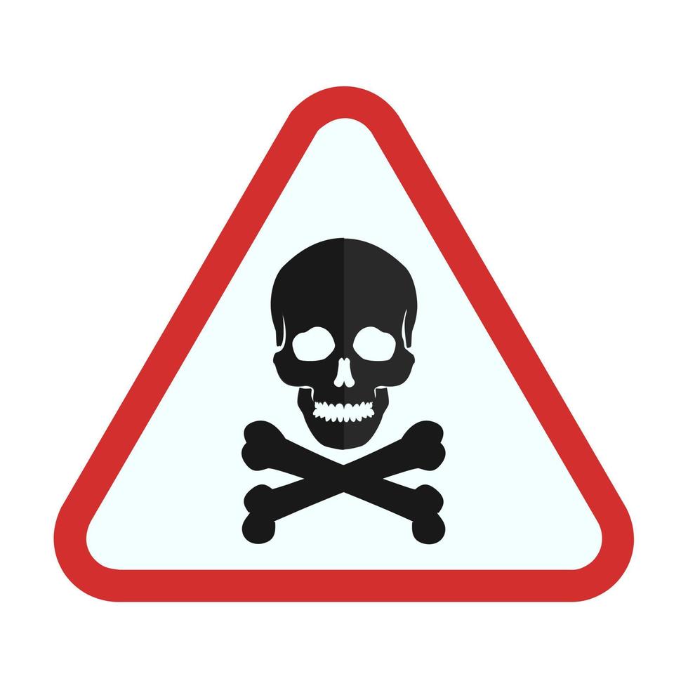 Danger Flat Multicolor Icon vector