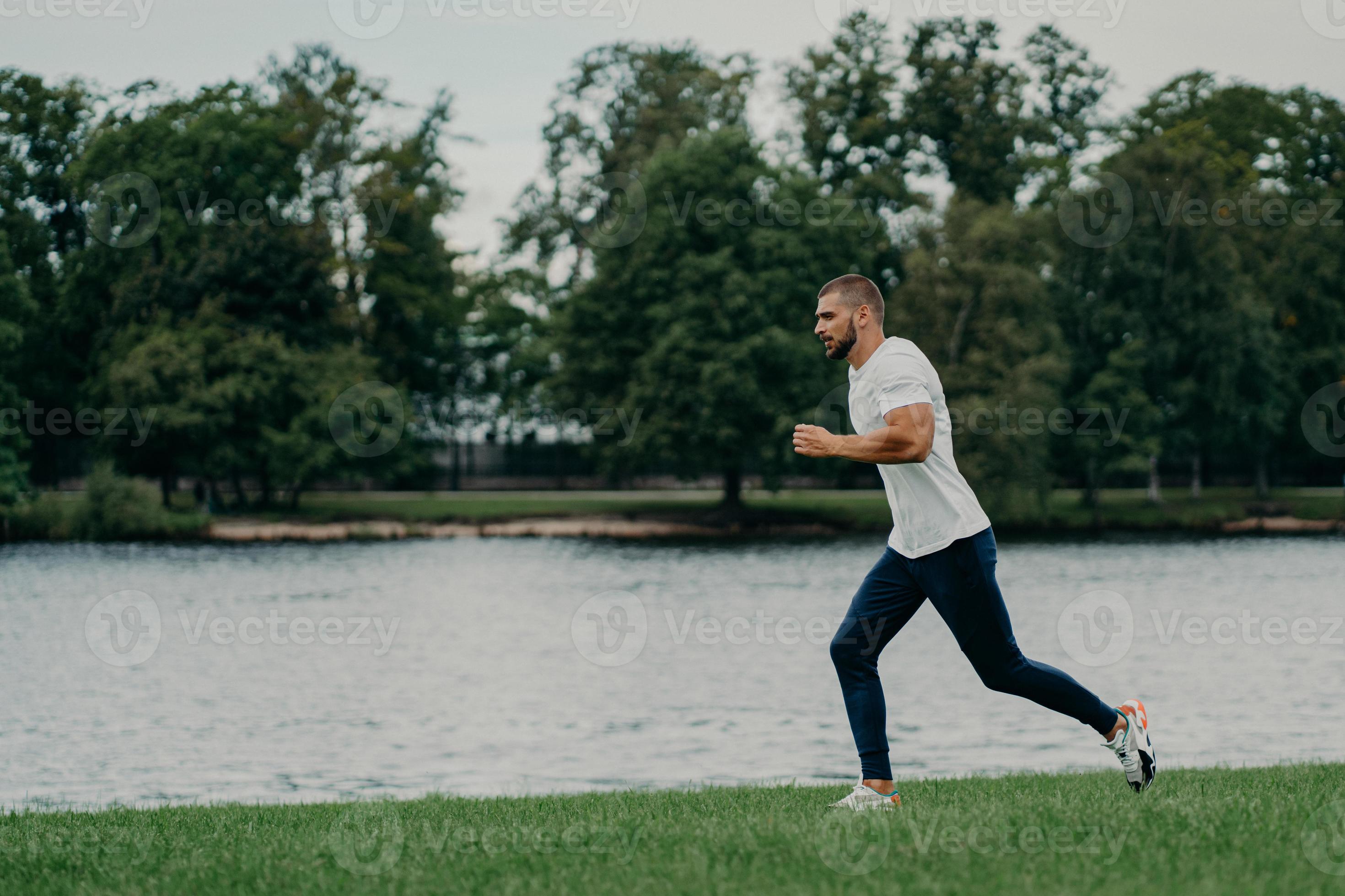 A strong athletic, women sprinter, running outdoor wearing in the  sportswear, fitness and sport motivation. Runner concept with copy space.