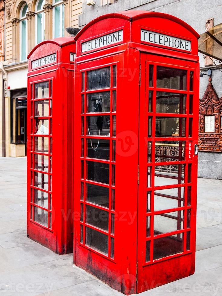 HDR London telephone box photo