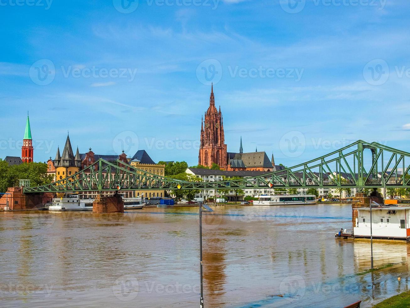 HDR Iron Bridge in Frankfurt photo