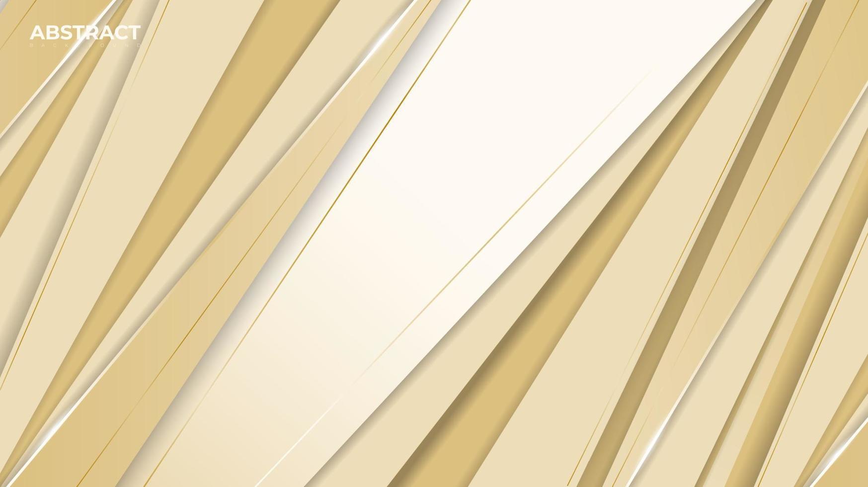 Geometric abstract background with luxury concept in gold design vector