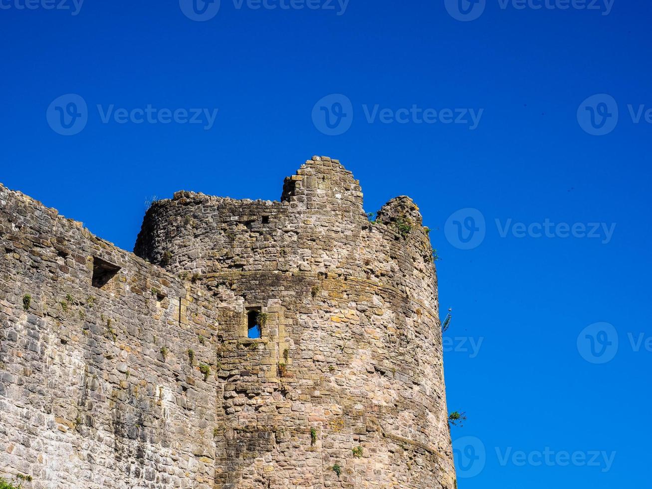 HDR Chepstow Castle ruins in Chepstow photo