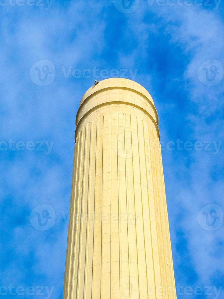 HDR Battersea Power Station chimney in London photo