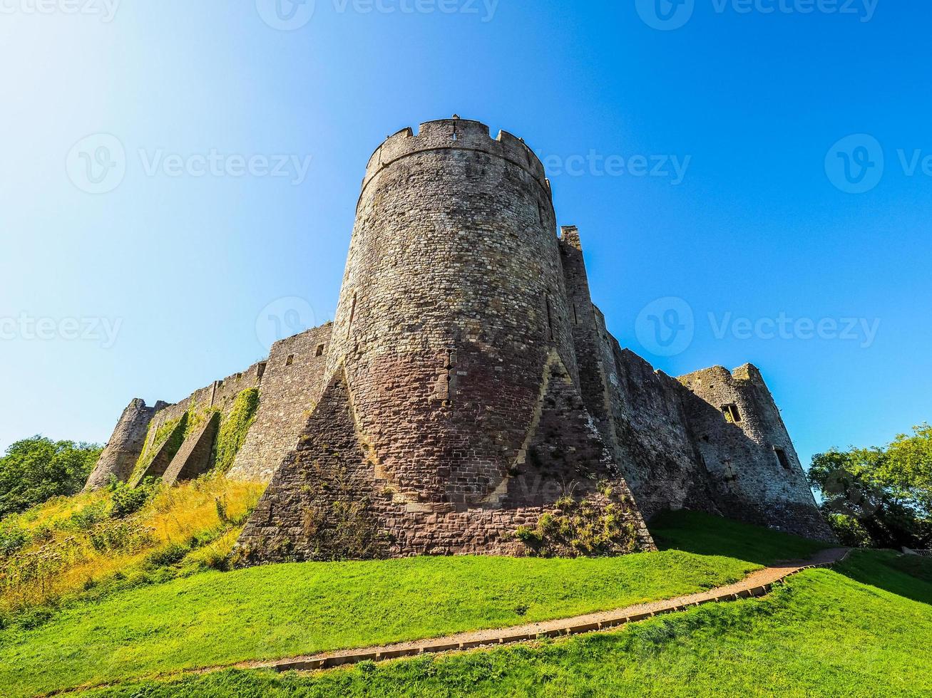 HDR Chepstow Castle ruins in Chepstow photo