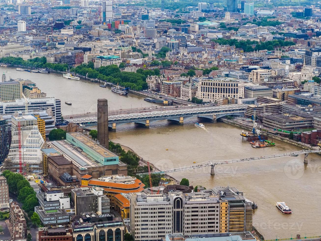 hdr vista aérea de londres foto