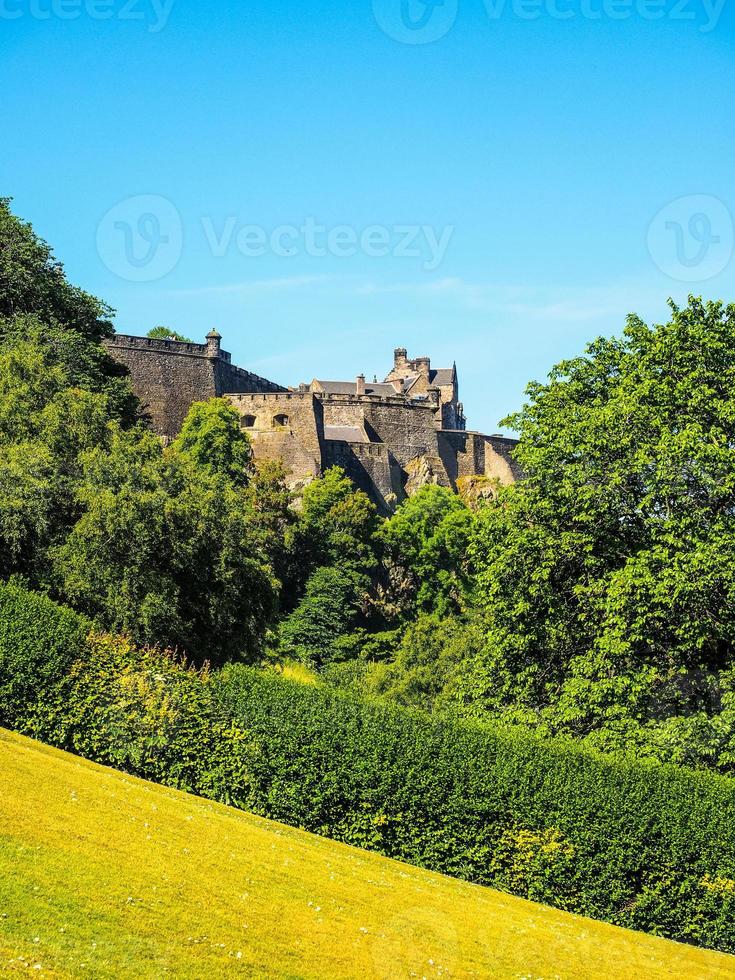 HDR Edinburgh castle in Scotland photo