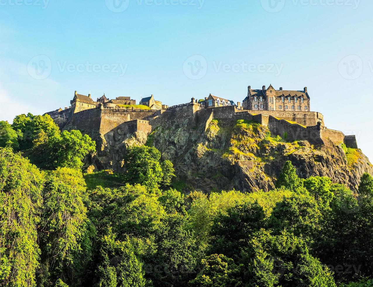 HDR Edinburgh castle in Scotland photo