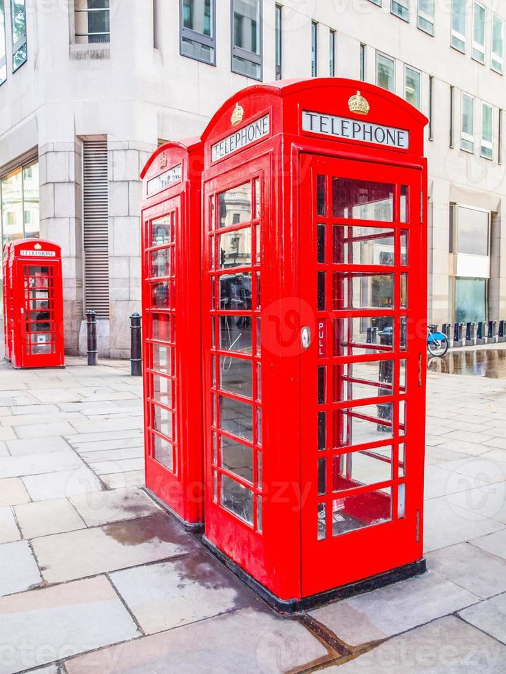 HDR London telephone box photo