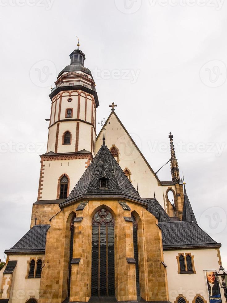 iglesia hdr thomaskirche en leipzig foto