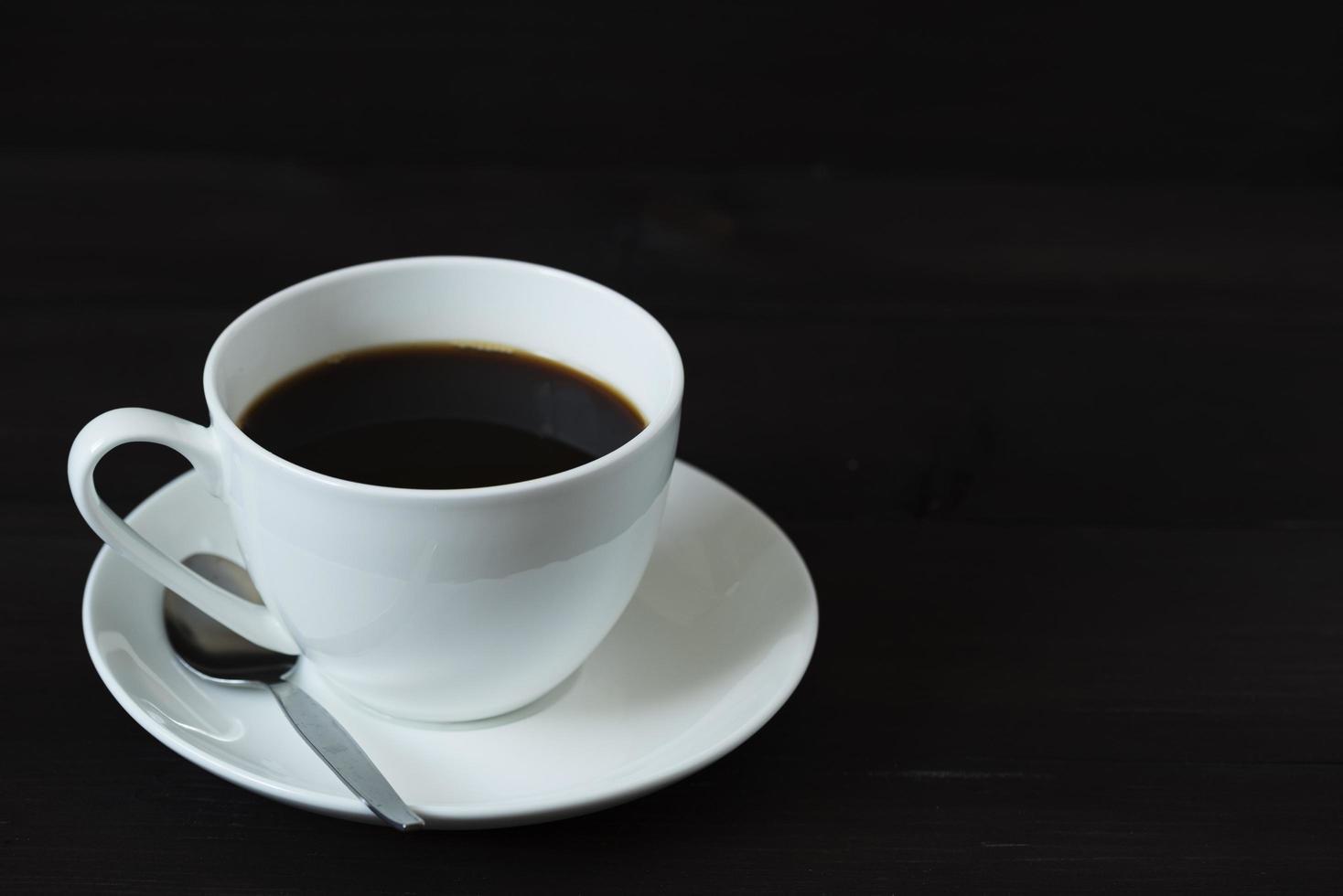 A cup of black coffee photo