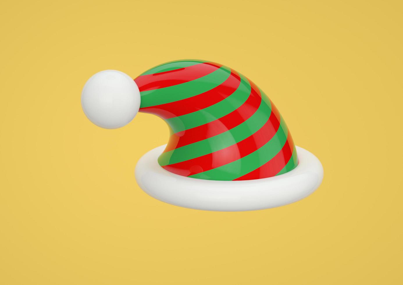 Santa Claus Christmas helper hat new year decoration 3d render photo