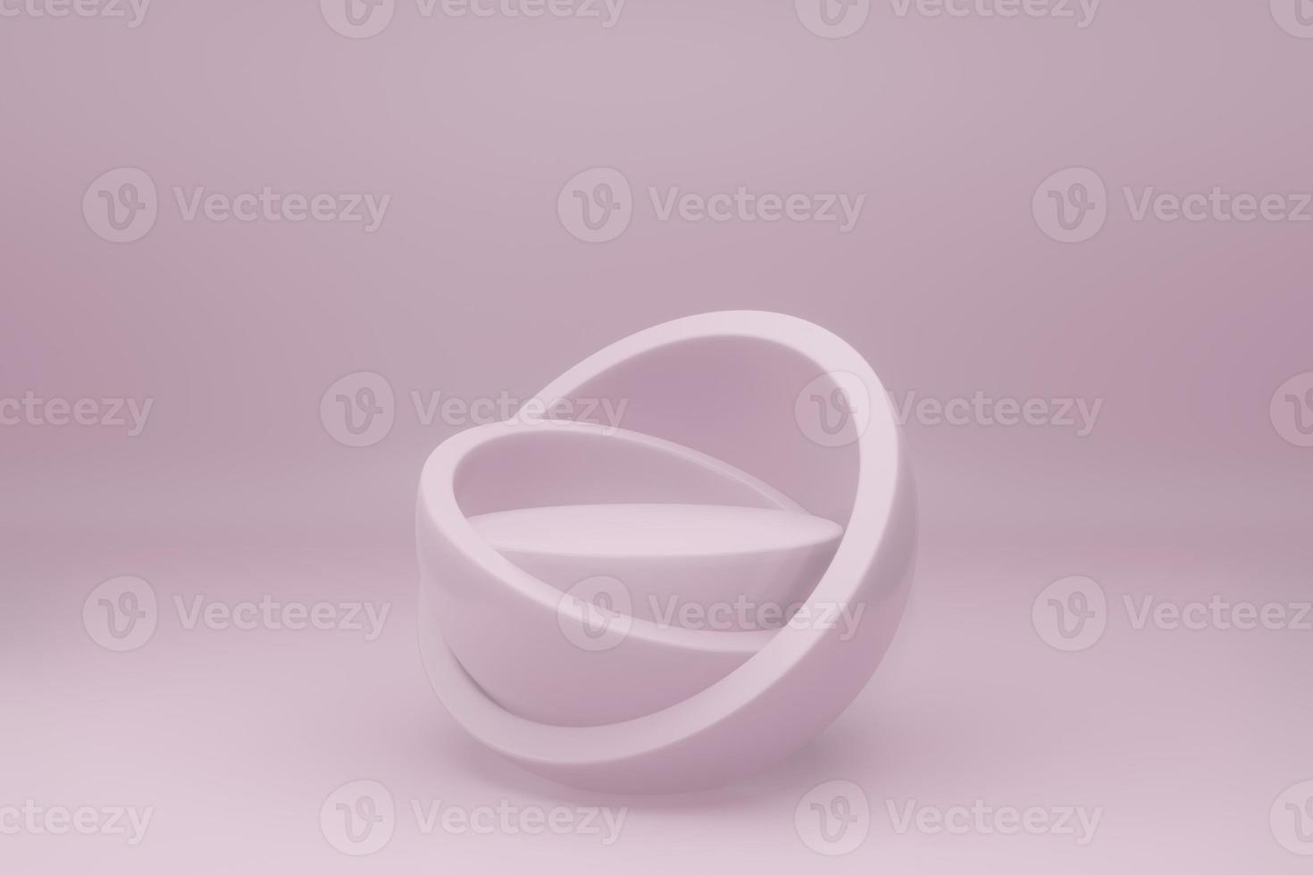 3d rendering illustration of podium stage display showcase for product placement in minimal design. photo