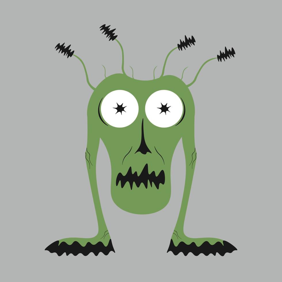 Happy Halloween. Monster icon. Cute kawaii cartoon scary funny baby ...