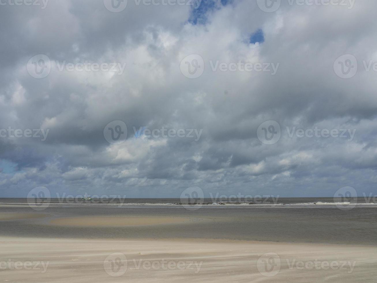the island of Spiekeroog in germany photo