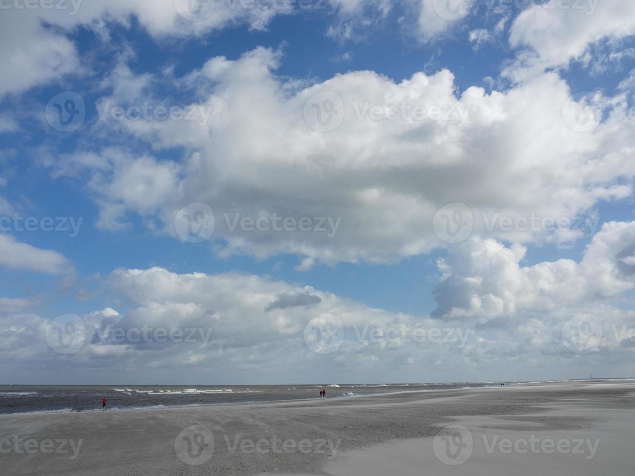 the island of Spiekeroog in germany photo