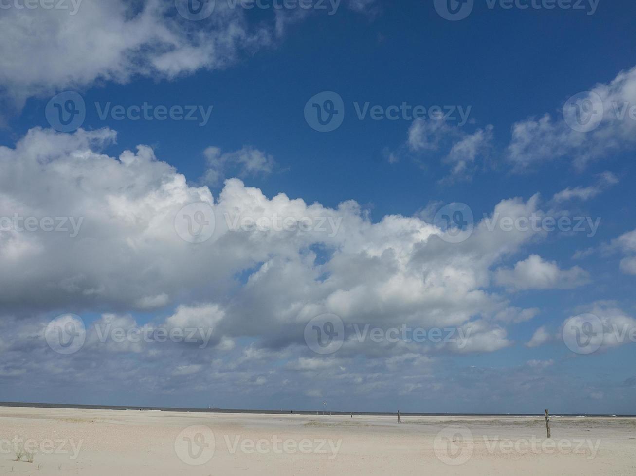 the island of Spiekeroog in germany photo