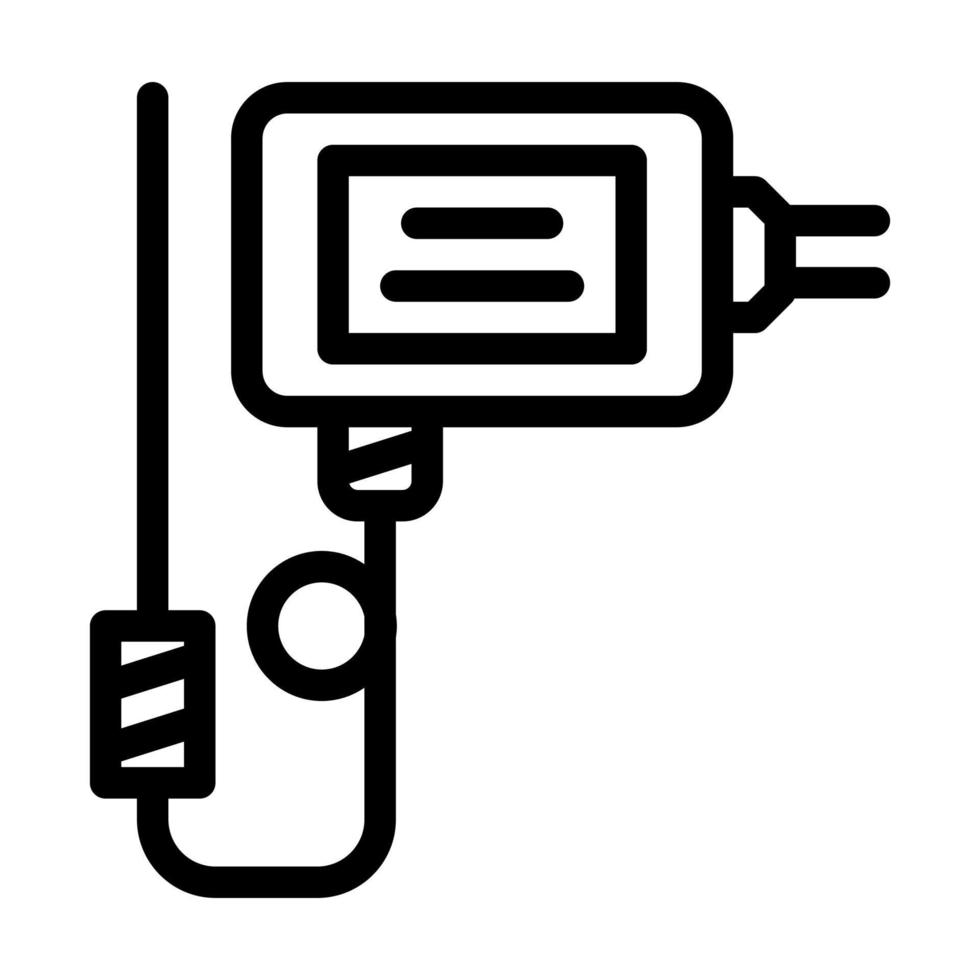 liquid flow switch line icon vector illustration