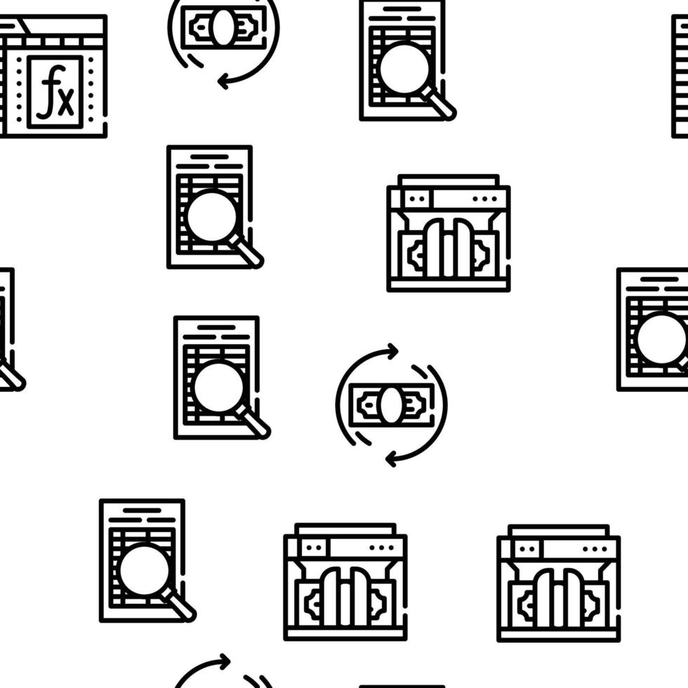 Accounting And Finance Vector Seamless Pattern