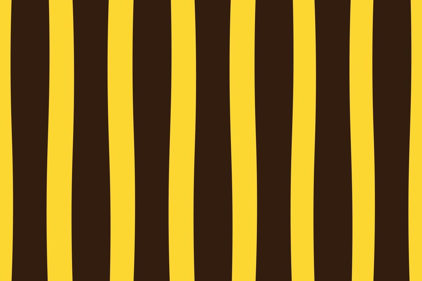 Bumble bee stripe seamless vector pattern. Organic dark brown and yellow lines, striped design. Simple, repeating background surface texture. Abstract bee print.