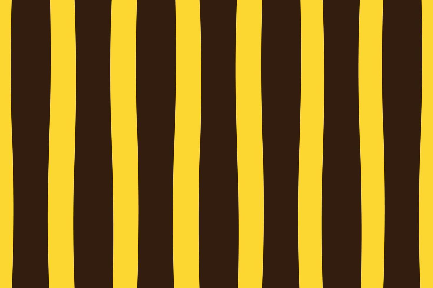 patrón vectorial sin costuras de rayas de abejas bumble. líneas orgánicas de color marrón oscuro y amarillo, diseño a rayas. textura superficial de fondo simple y repetitiva. impresión de abeja abstracta. vector